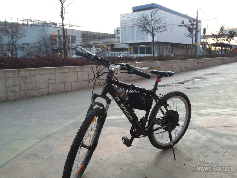 The bicycle with a direct drive hub motor