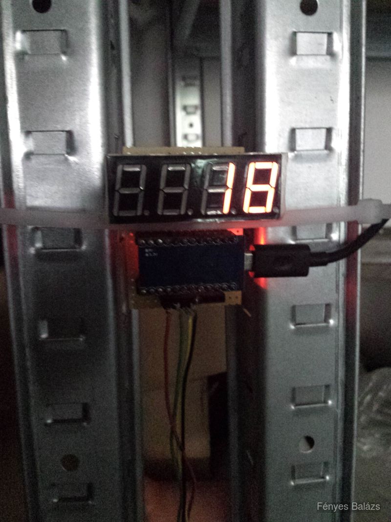 Photo of the display