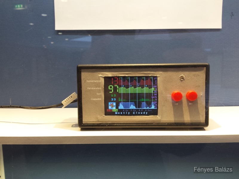 Weather station on display at the university
